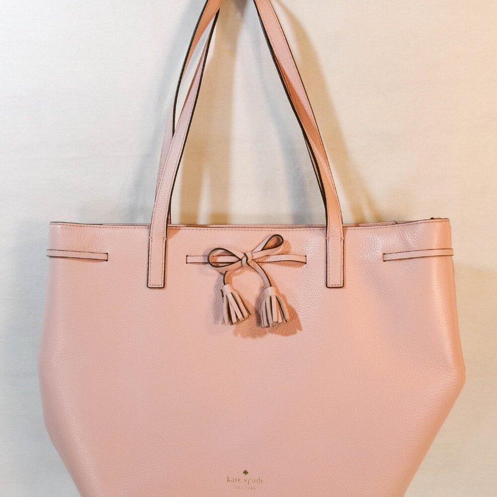 Kate Spade New York Hayes Medium Top Zip tote in pebbled leather